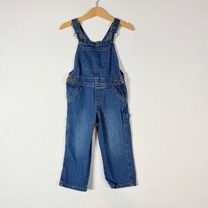 Wrangler Kids 3T Denim Overalls Carpenter Dungarees Americana Western Rodeo